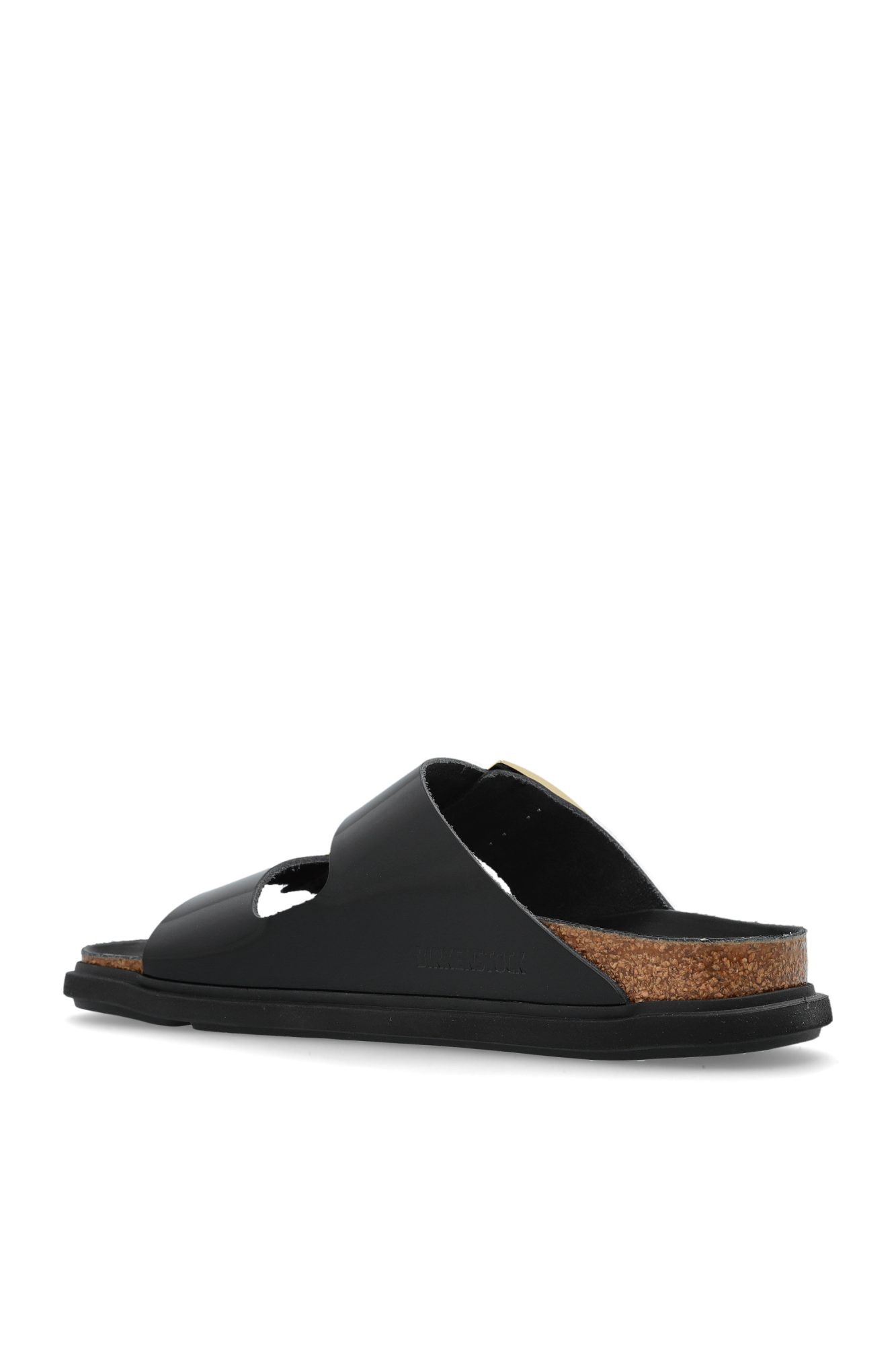 サンダル・ミュール BIRKENSTOCK 1029386 Sandals \"Arizona Droplet Buckle\" Arizona Droplet Buckle Natural Leather Patent High Shine New